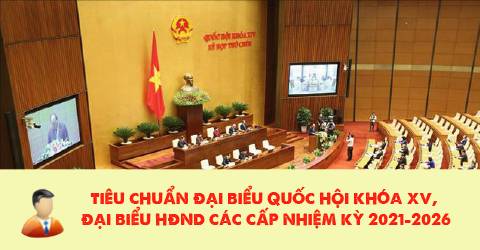 Tiêu chuẩn đại biểu Quốc hội khóa XV, đại biểu HĐND các cấp nhiệm kỳ 2021-2026